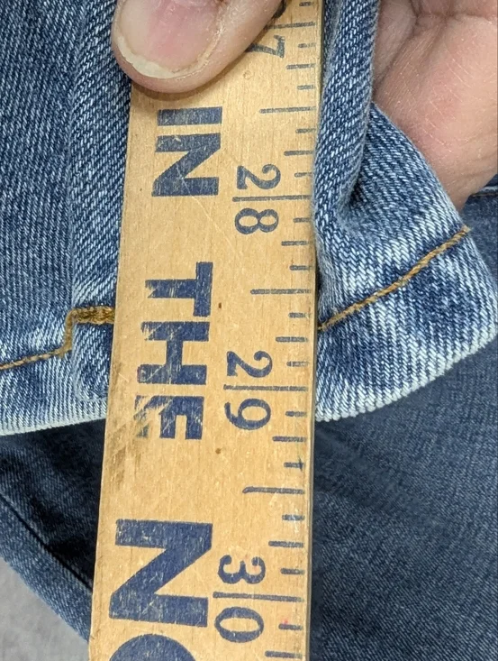 DU/ER Performance Denim High Rise Wide Leg Jeans Medium Wash - Picture 8 of 8